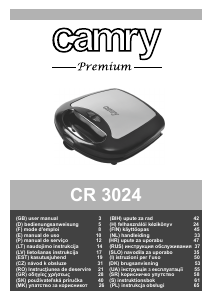 Manual Camry CR 3024 Grătar electric
