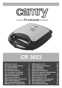 Instrukcja Camry CR 3023 Kontakt grill