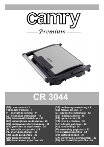 Kasutusjuhend Camry CR 3044 Kontaktgrill