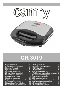 Brugsanvisning Camry CR 3019 Kontaktgrill