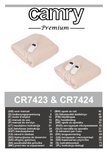 Посібник Camry CR 7423 Електрична ковдра