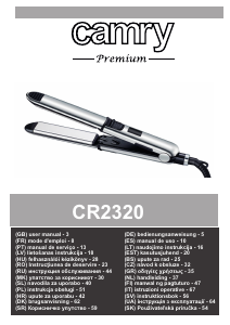 Manual Camry CR 2320 Aparat de îndreptat părul