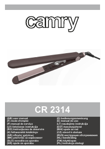 Εγχειρίδιο Camry CR 2314 Ισιωτικό μαλλιών
