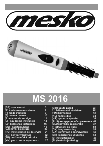 Руководство Mesko MS 2016 Стайлер для волос