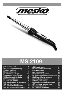 Manual Mesko MS 2109 Modelador de cabelo