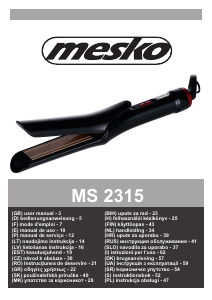 Manuale Mesko MS 2315 Piastra per capelli