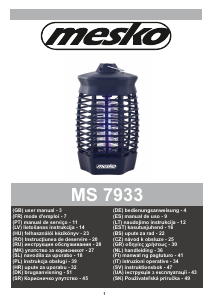 Instrukcja Mesko MS 7933 Szkodników odstraszacz