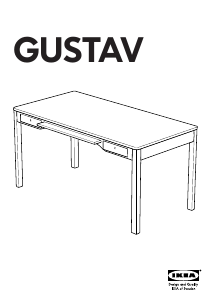 Bedienungsanleitung IKEA GUSTAV Schreibtisch