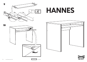 Bedienungsanleitung IKEA HANNES Schreibtisch