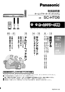 説明書 パナソニック SC-HT06 ホームシアターシステム