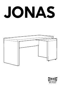 Manual IKEA JONAS (with module) Desk