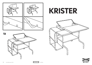 Használati útmutató IKEA KRISTER Íróasztal