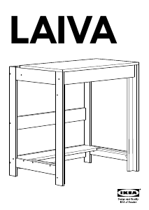 Käyttöohje IKEA LAIVA Työpöytä