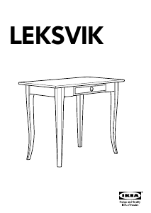 Kullanım kılavuzu IKEA LEKSVIK (79x50x74) Çalışma masası