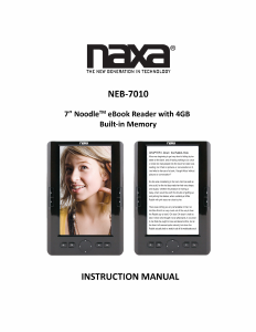 Handleiding Naxa NEB-7010 E-reader