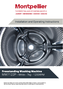 Manual Montpellier MW7122P Washing Machine