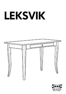 Käyttöohje IKEA LEKSVIK (119x60x74) Työpöytä