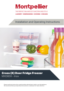 Manual Montpellier MXD83X Fridge-Freezer