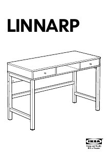 Kullanım kılavuzu IKEA LINNARP Çalışma masası