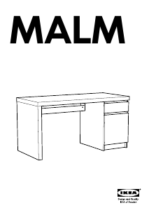 Руководство IKEA MALM Письменный стол