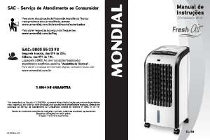 Manual Mondial CL-03 Fresh Air Ar condicionado