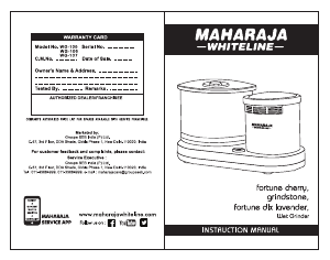 Manual Maharaja Whiteline Grindstone Stand Mixer
