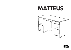 Vadovas IKEA MATTEUS Rašomasis stalas