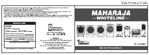 Bruksanvisning Maharaja Whiteline Atlanto Protect Luftkonditionering