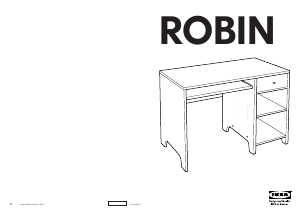 Brugsanvisning IKEA ROBIN Skrivebord