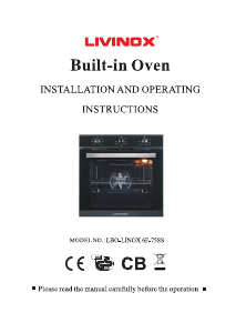 Manual Livinox LBO-LINOX 6F-75SS Oven
