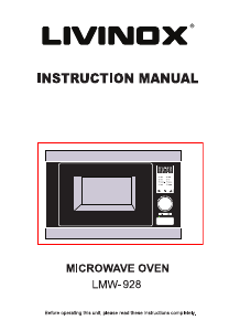 Manual Livinox LMW-928 Microwave