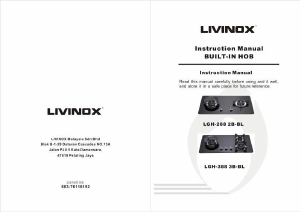 Manual Livinox LGH-388 3B-BL Hob