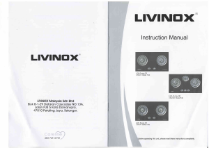 Handleiding Livinox LGH-EURECA 2B-BL Kookplaat