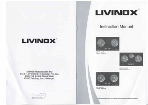 Handleiding Livinox LGH-RUMEX 2B-BL Kookplaat