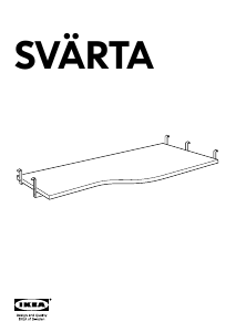 Bruksanvisning IKEA SVARTA Skrivebord