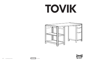 Bedienungsanleitung IKEA TOVIK Schreibtisch