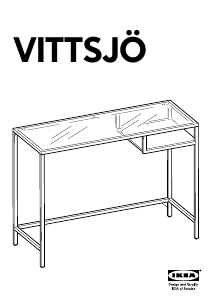 Manual de uso IKEA VITTSJO Escritorio