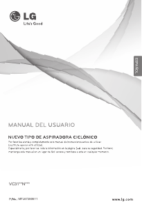 Manual de uso LG VC3120NRTQ Aspirador