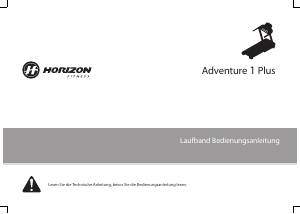 Bedienungsanleitung Horizon Fitness Adventure 1 Plus Laufband