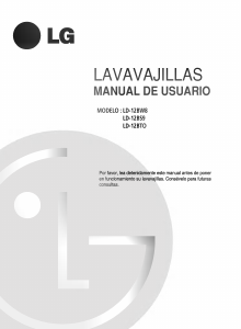 Manual de uso LG LD-12BT0 Lavavajillas