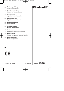 Mode d’emploi Einhell RT-VC 1500 Aspirateur