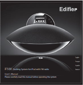 Manual de uso Edifier iF500 Docking station