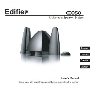 Manual Edifier E3350 Speaker