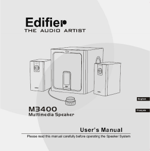 Manual Edifier M3400 Speaker