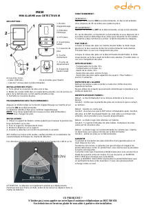 Mode d’emploi Eden MA50 Système d’alarme