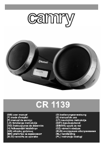 Manual Camry CR 1139 Stereo set