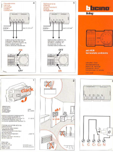 Termostato manuale elettronico Bticino Art. 4428, Funzionante