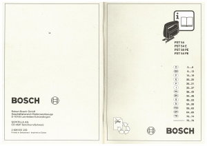 Manual Bosch PST 50 PE Jigsaw