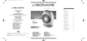 Manual Bionaire BFH251 Heater