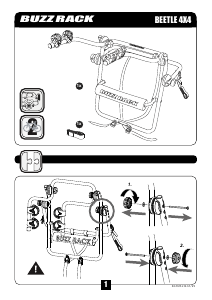 Mode d’emploi Buzz Rack Beetle 4x4 Porte-vélo